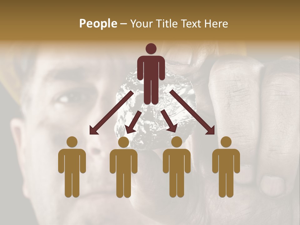 Mine Dirt Helmet PowerPoint Template