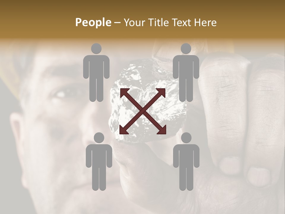 Mine Dirt Helmet PowerPoint Template