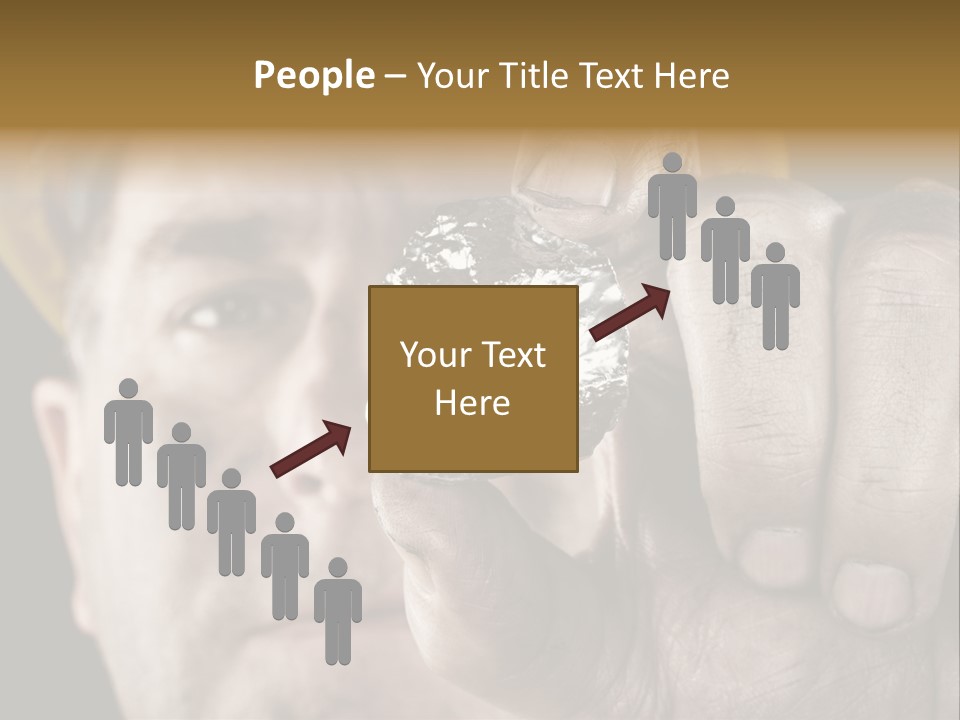 Mine Dirt Helmet PowerPoint Template