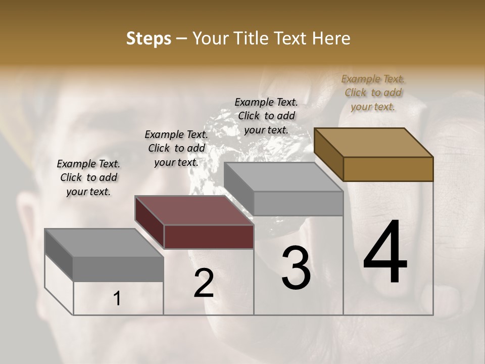 Mine Dirt Helmet PowerPoint Template