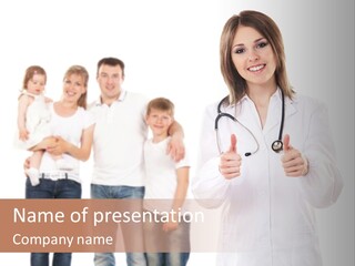 Daughter Happy Business PowerPoint Template