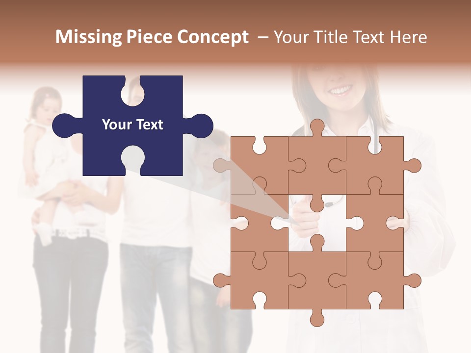 Daughter Happy Business PowerPoint Template