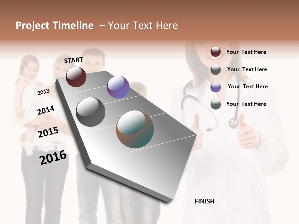 Daughter Happy Business PowerPoint Template