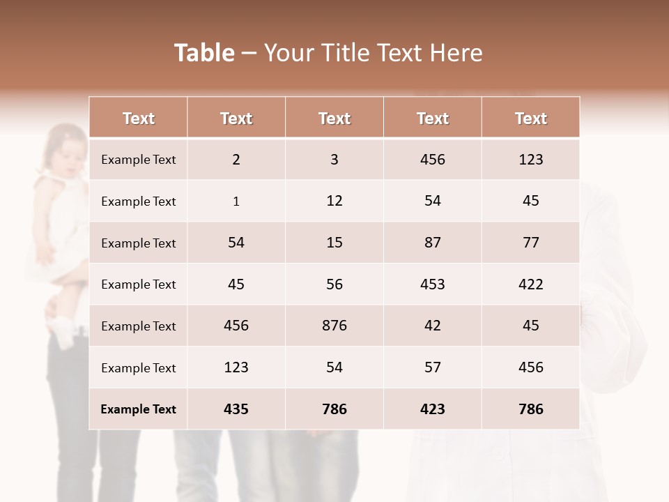 Daughter Happy Business PowerPoint Template