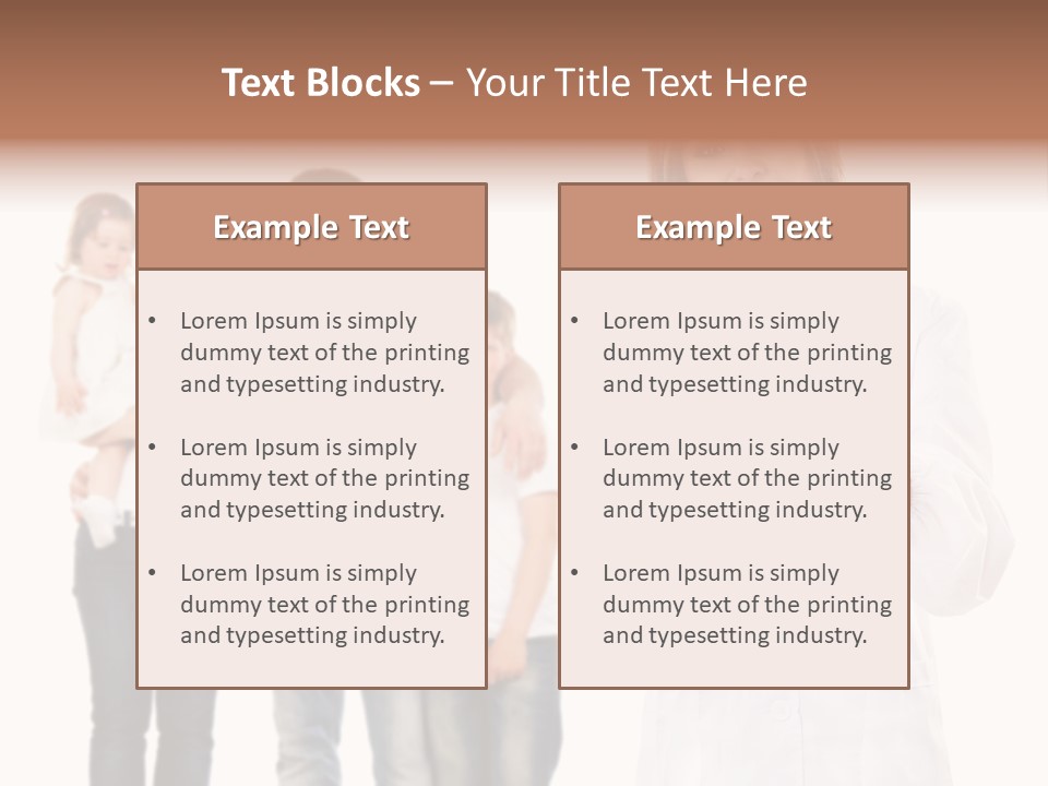 Daughter Happy Business PowerPoint Template