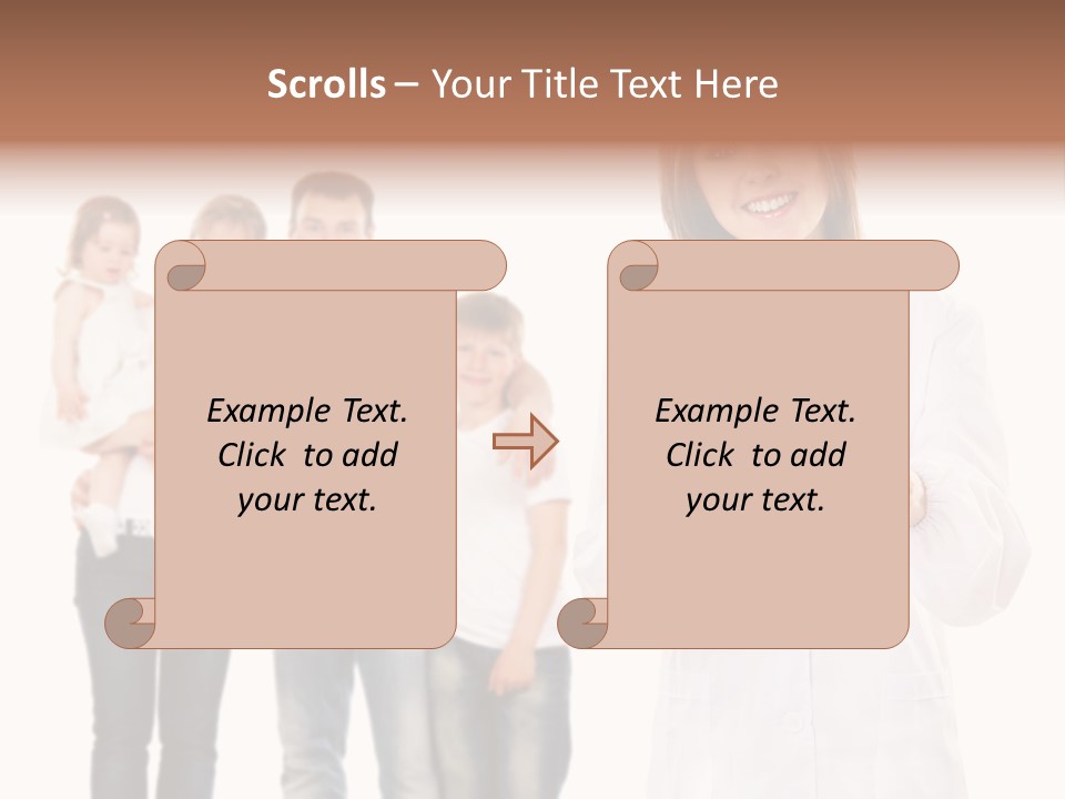 Daughter Happy Business PowerPoint Template