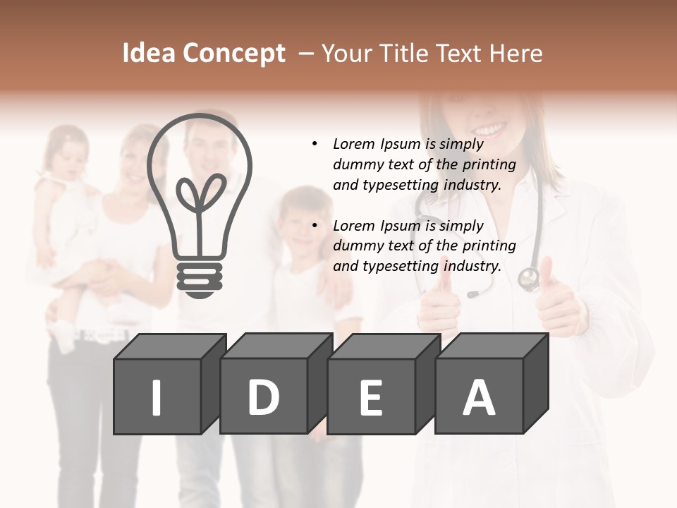 Daughter Happy Business PowerPoint Template