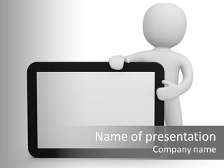 Sign Blank Mobile PowerPoint Template