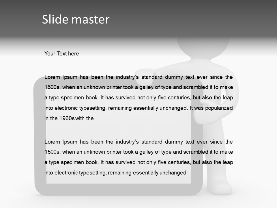 Sign Blank Mobile PowerPoint Template