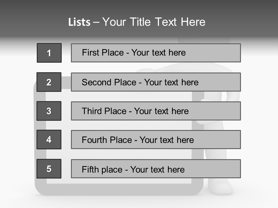 Sign Blank Mobile PowerPoint Template