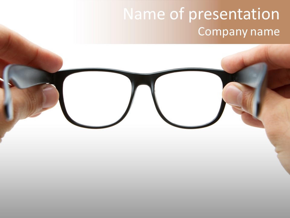 Eyesight See Finger PowerPoint Template