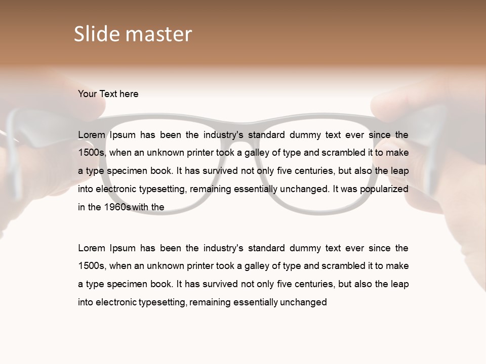 Eyesight See Finger PowerPoint Template