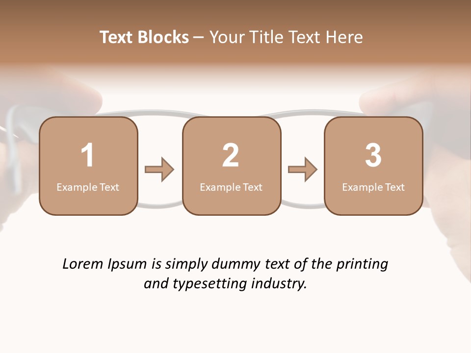 Eyesight See Finger PowerPoint Template