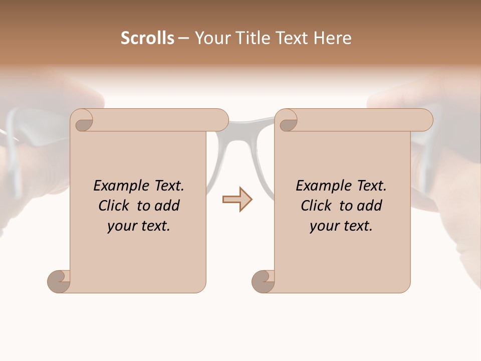 Eyesight See Finger PowerPoint Template