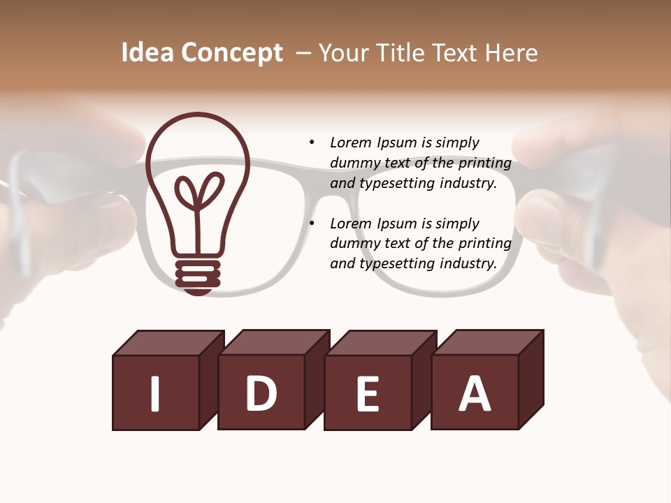 Eyesight See Finger PowerPoint Template