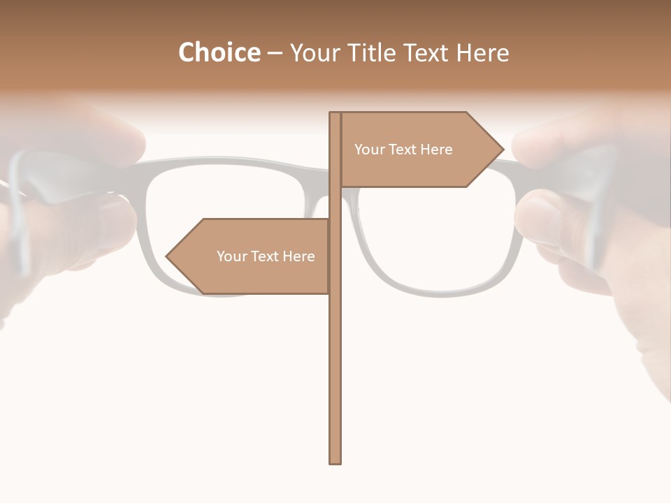 Eyesight See Finger PowerPoint Template