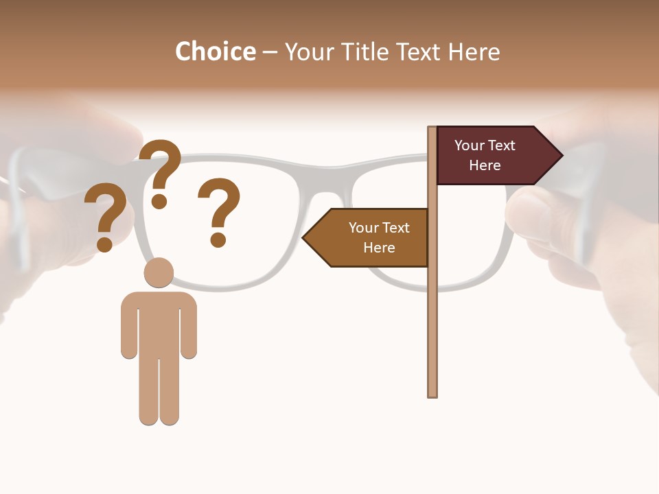 Eyesight See Finger PowerPoint Template