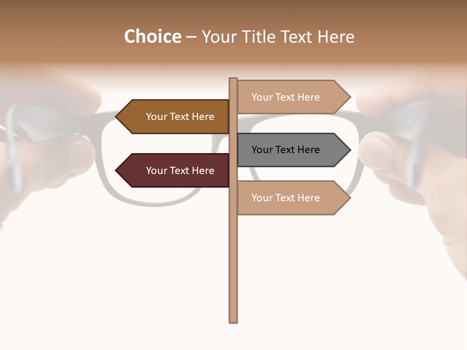 Eyesight See Finger PowerPoint Template