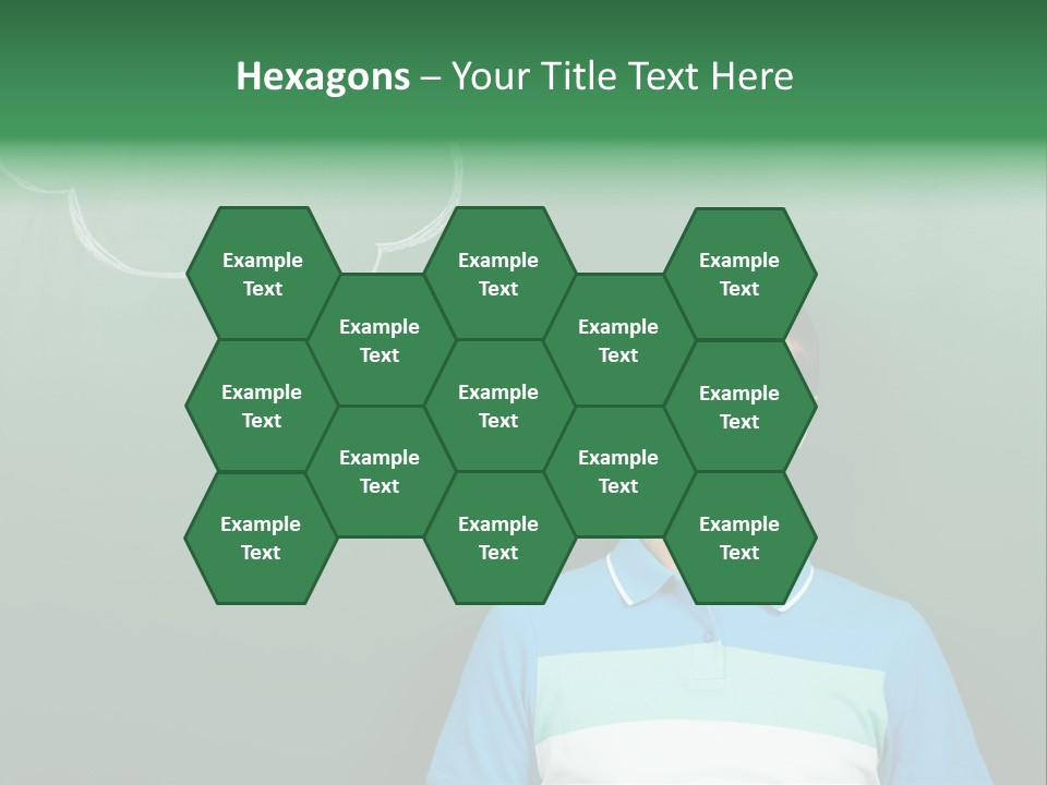 Happy Toothy Looking Up PowerPoint Template