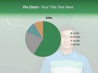 Happy Toothy Looking Up PowerPoint Template