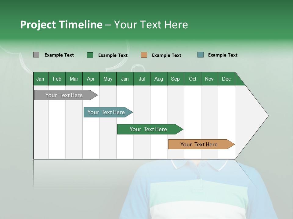 Happy Toothy Looking Up PowerPoint Template