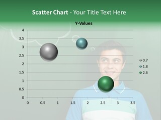 Happy Toothy Looking Up PowerPoint Template