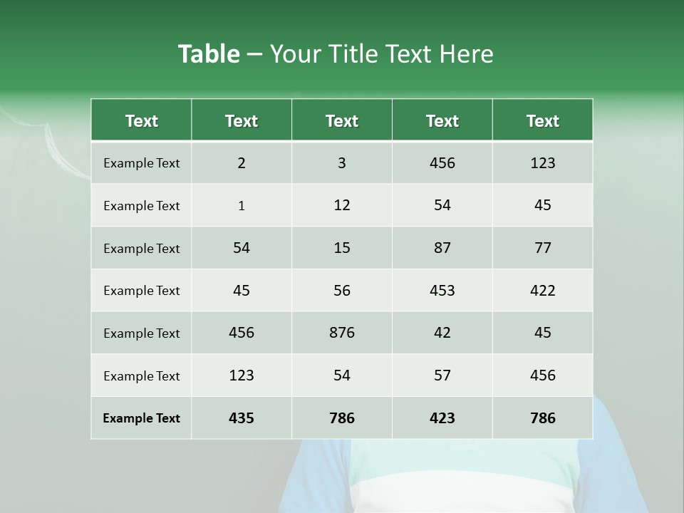Happy Toothy Looking Up PowerPoint Template