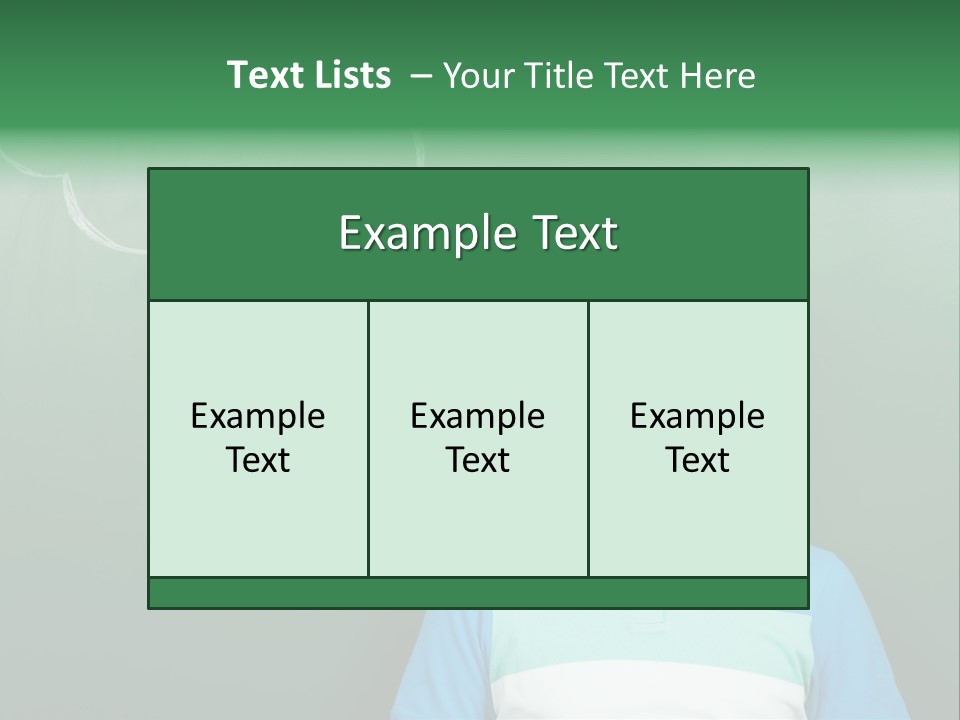 Happy Toothy Looking Up PowerPoint Template