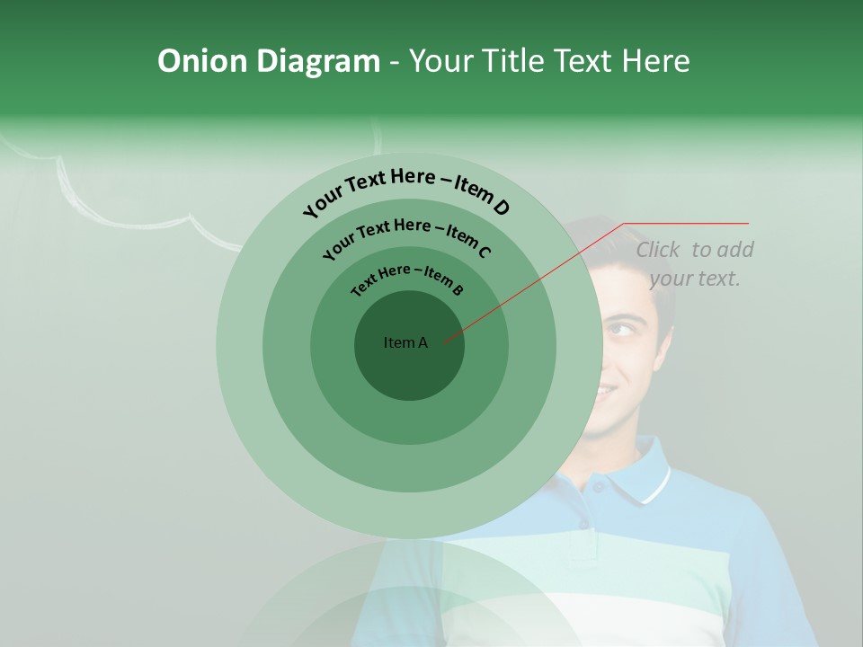 Happy Toothy Looking Up PowerPoint Template