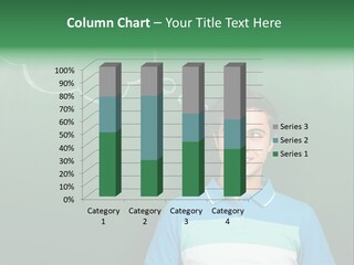 Happy Toothy Looking Up PowerPoint Template