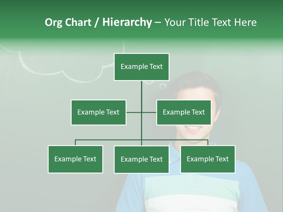 Happy Toothy Looking Up PowerPoint Template