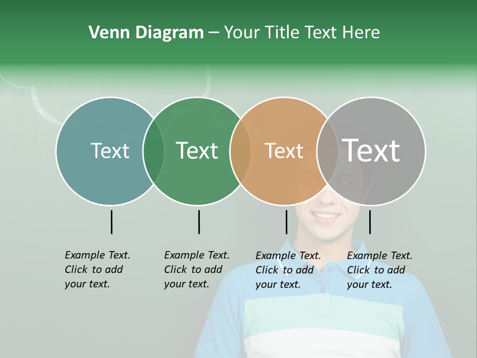 Happy Toothy Looking Up PowerPoint Template