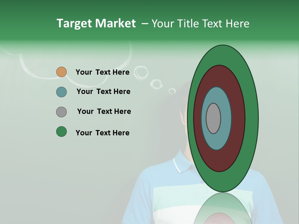 Happy Toothy Looking Up PowerPoint Template