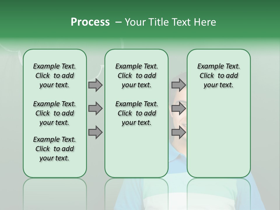 Happy Toothy Looking Up PowerPoint Template