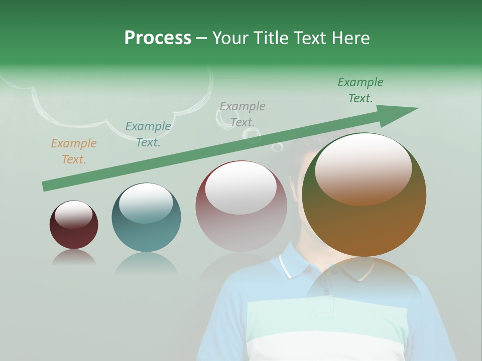 Happy Toothy Looking Up PowerPoint Template
