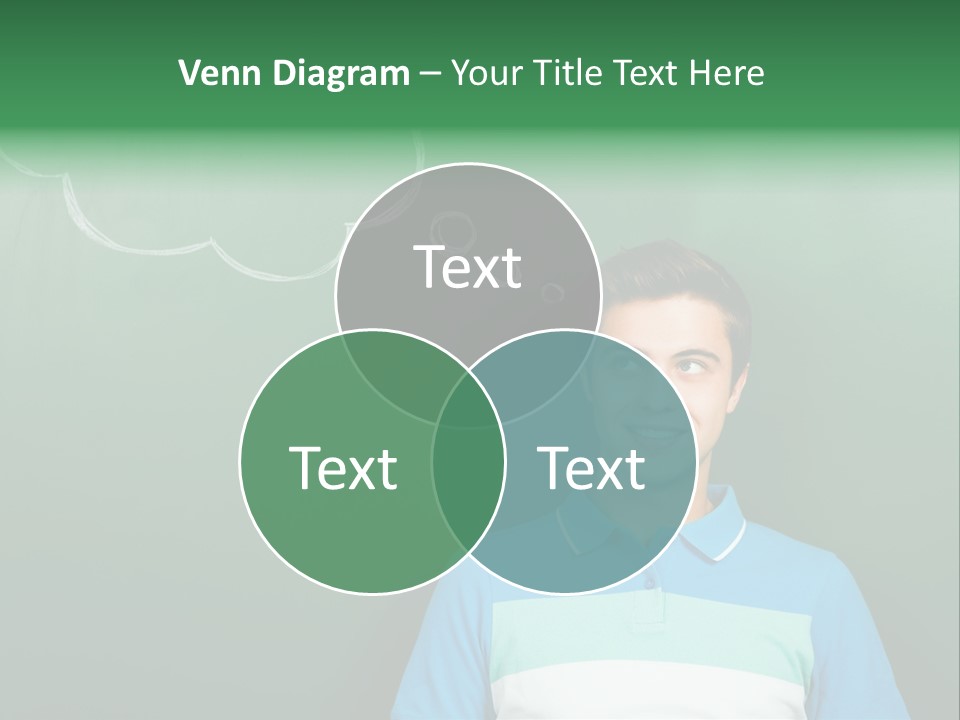 Happy Toothy Looking Up PowerPoint Template