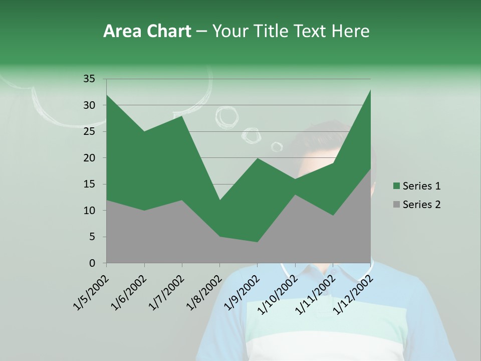 Happy Toothy Looking Up PowerPoint Template