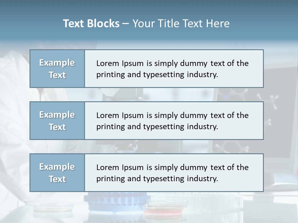 Molecule Structure Model PowerPoint Template