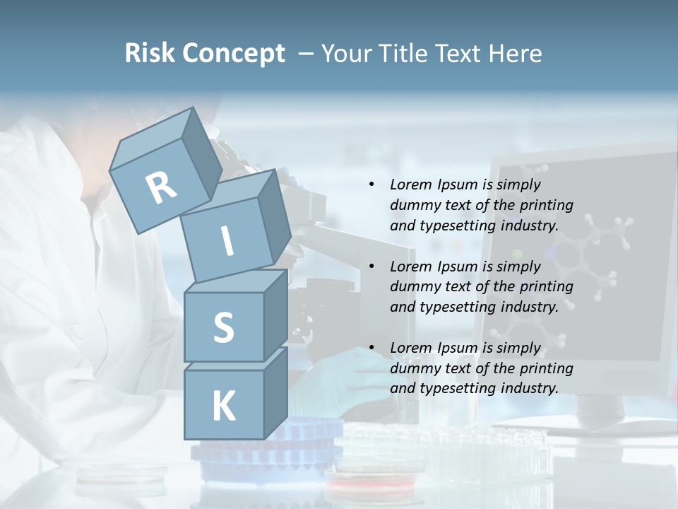 Molecule Structure Model PowerPoint Template