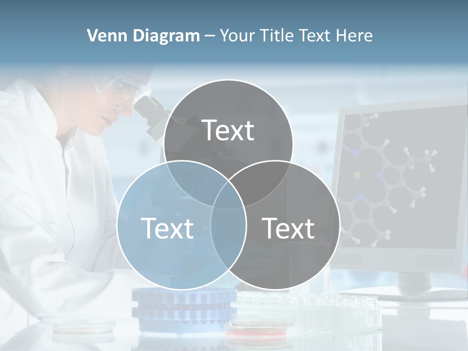 Molecule Structure Model PowerPoint Template
