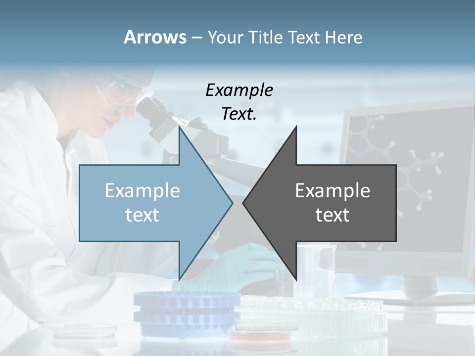Molecule Structure Model PowerPoint Template