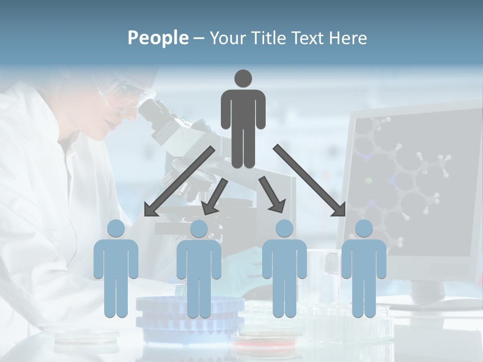 Molecule Structure Model PowerPoint Template
