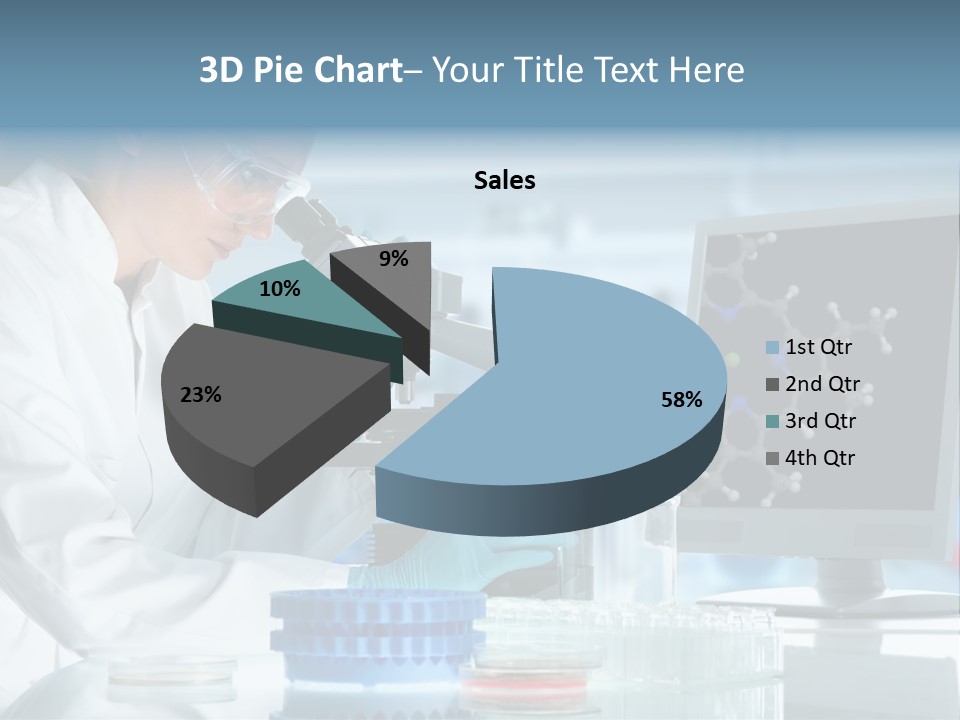 Molecule Structure Model PowerPoint Template