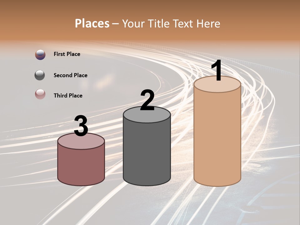 Night Glow Automobile PowerPoint Template