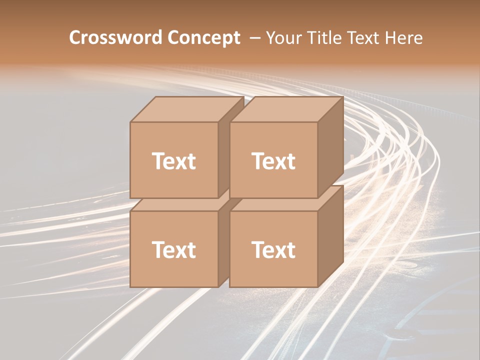 Night Glow Automobile PowerPoint Template