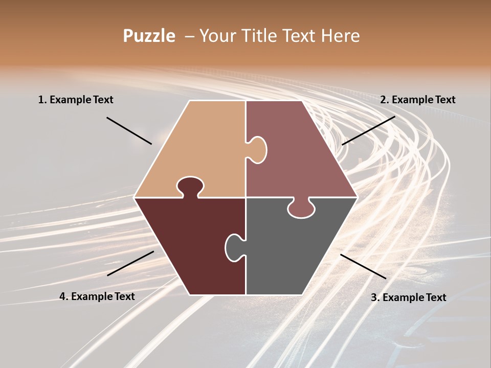 Night Glow Automobile PowerPoint Template