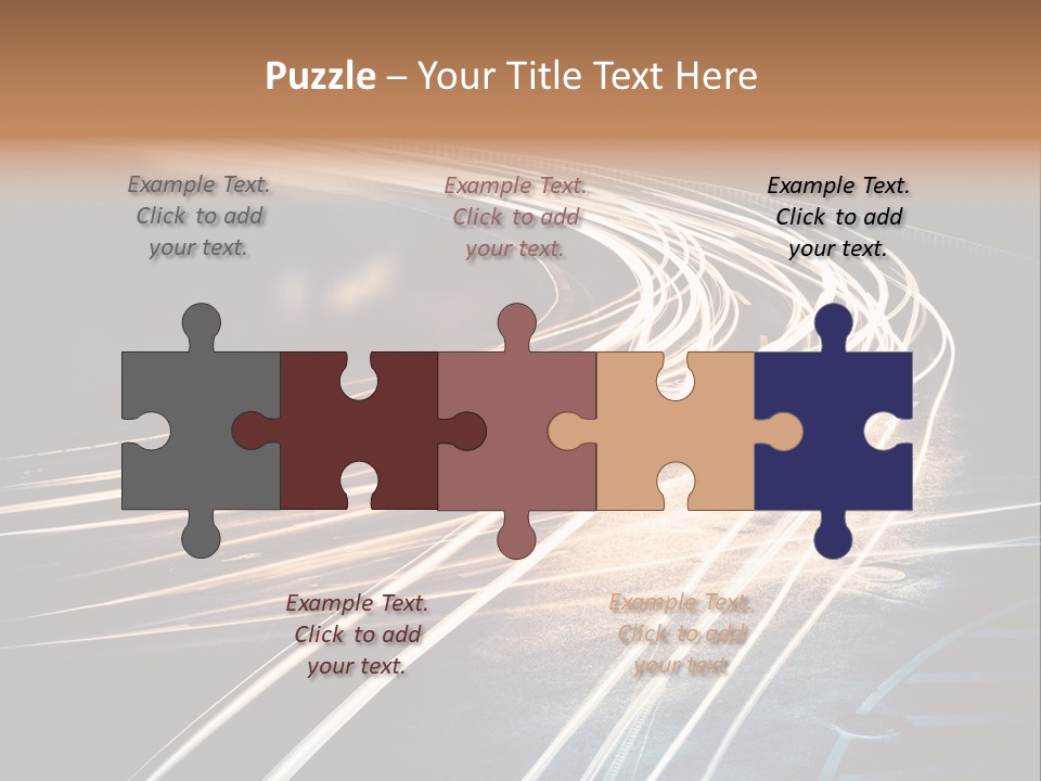 Night Glow Automobile PowerPoint Template