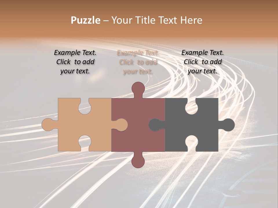 Night Glow Automobile PowerPoint Template