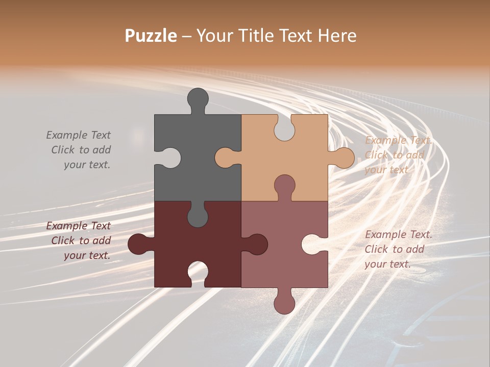 Night Glow Automobile PowerPoint Template