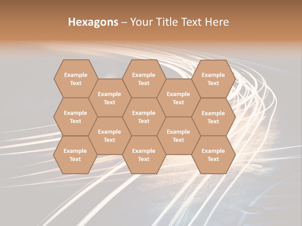 Night Glow Automobile PowerPoint Template